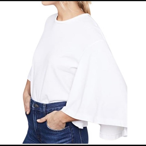 Citizen of Humanity White Ruffle T-shirt - Picture 6 of 6